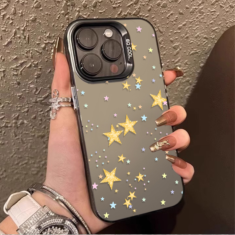 Xiaomi Redmi Note 14 - Colorful Star Pattern Matte Hard Case
