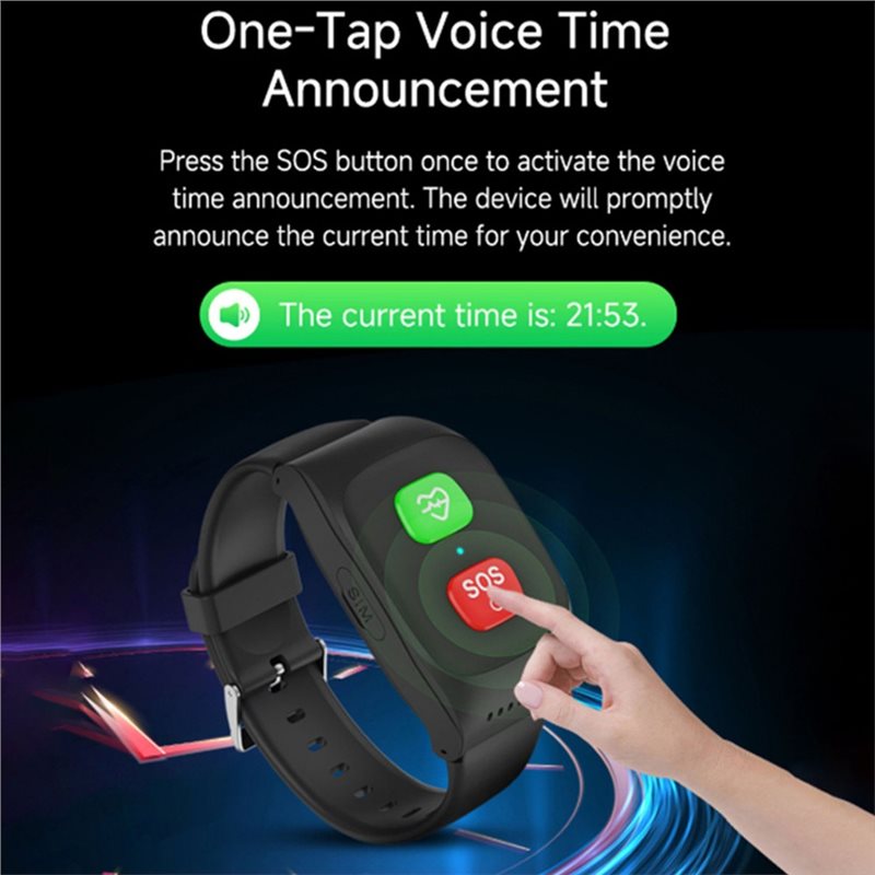 4G Elderly Alarm GPS Watch 4G  - đánh giá và giá Fall Detection Watch