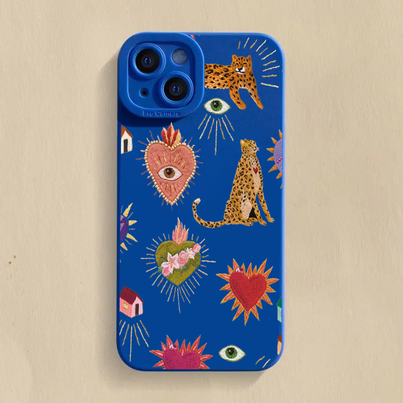Floral Leopard Eyes Phone Case - đánh giá và giá Samsung Galaxy A55