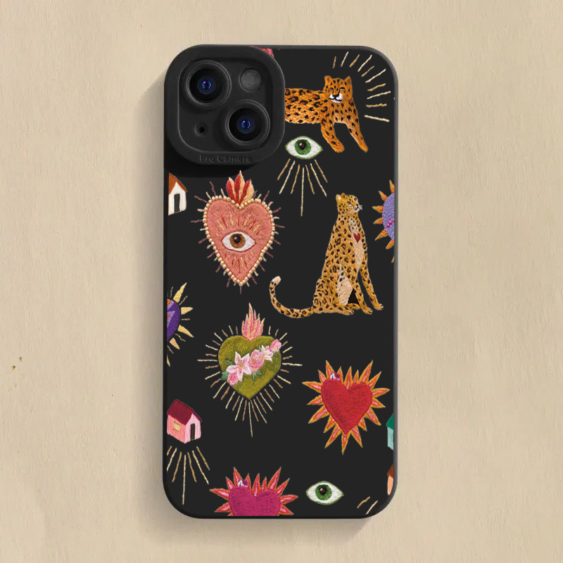 Floral Leopard Eyes Phone Case - đánh giá và giá Samsung Galaxy A55