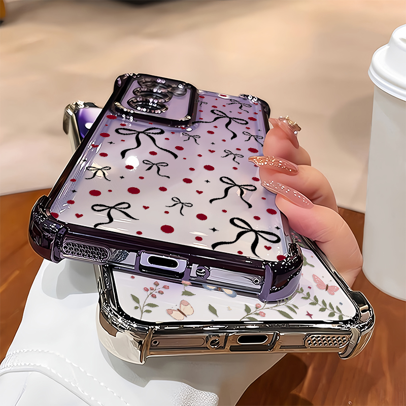 Pink Butterfly Floral Leaf Pri - đánh giá và giá Oppo Reno 12