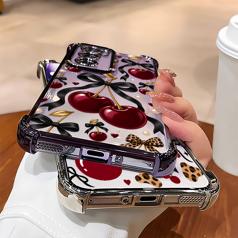 Luxury Wine Red Cherry Leopard - đánh giá và giá Oppo Reno 12