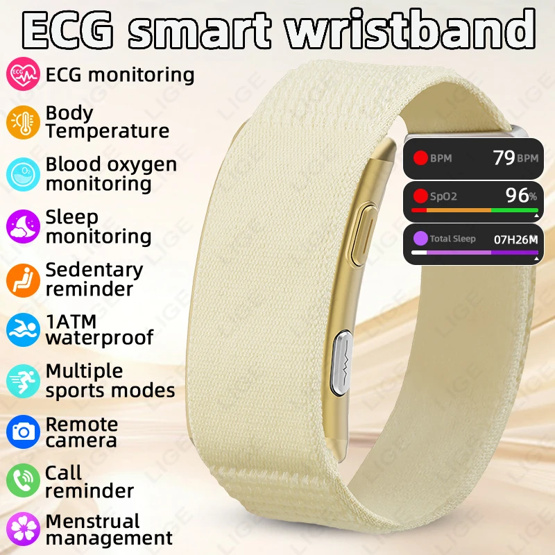 Men Smart Watch ECG Health Blo - đánh giá và giá Fall Detection Watch