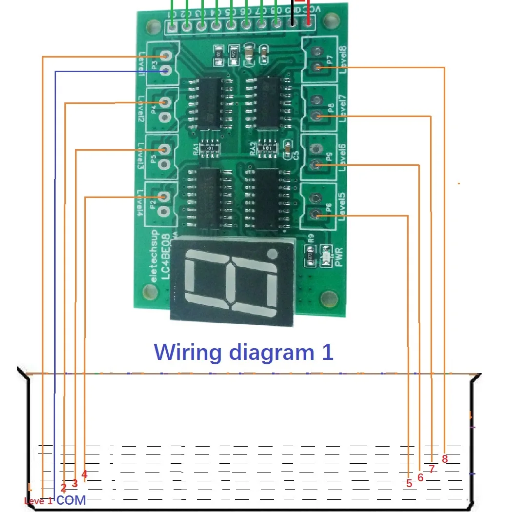 8CH Water Level Digital Tube D - đánh giá và giá Hydration Sensor Skin